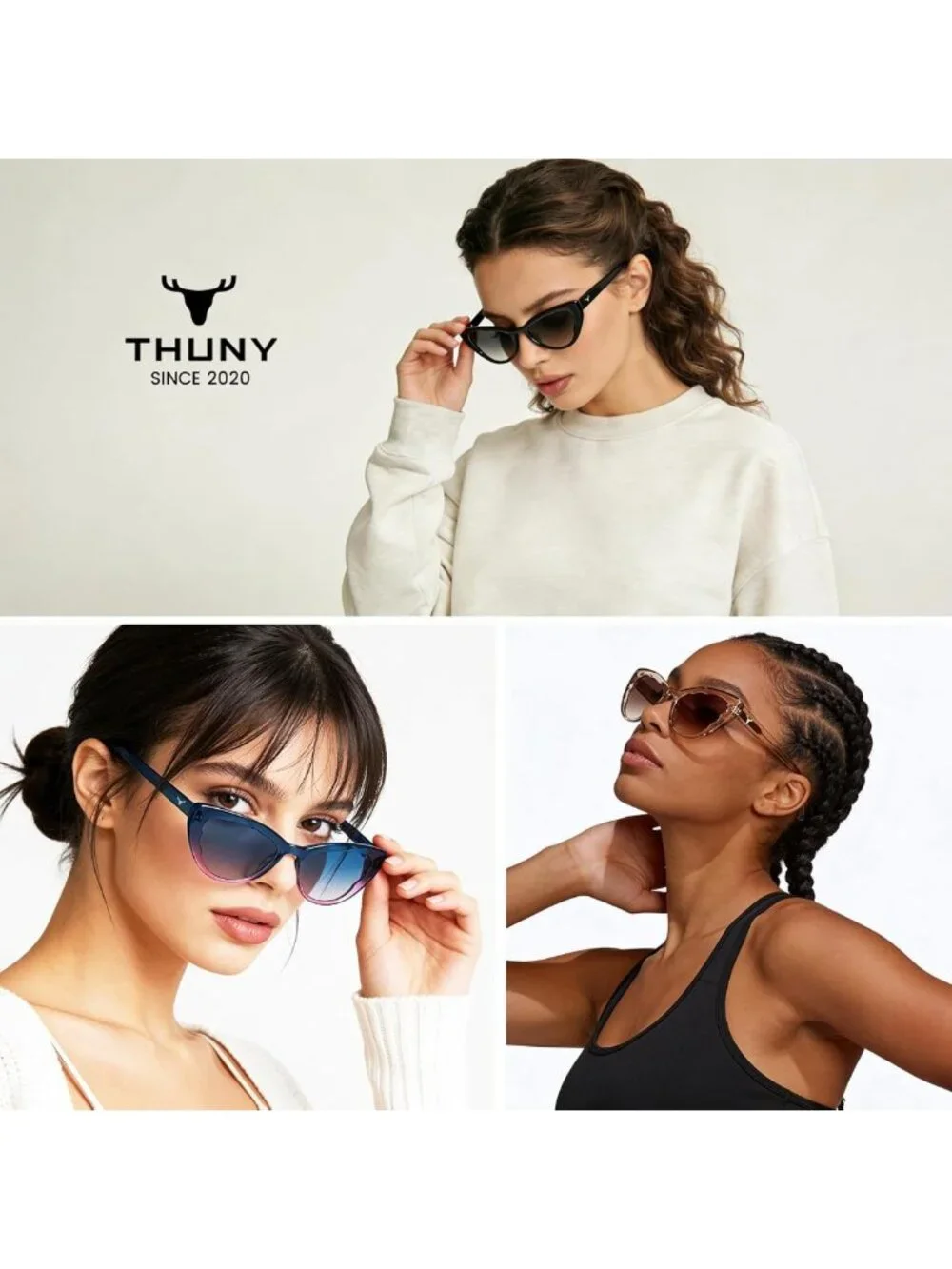 Retro Cat Eye Sunglasses for Women | UV400 Protection, Stylish Vintage Eyewear